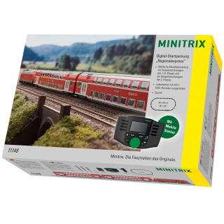 Minitrix 11148 N Digital-Startpackung "Regionalexpress" mit MS II, DCC/mfx & Sound, Neu