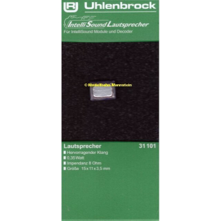 Uhlenbrock 31101 Lautsprecher 15 x 11 mm, 8 Ohm