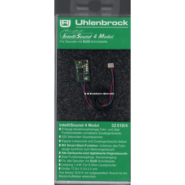 Uhlenbrock 32510 32514 Intellisound 4 Sound Modul & Lautsp.& Wunschsound NEU OVP 