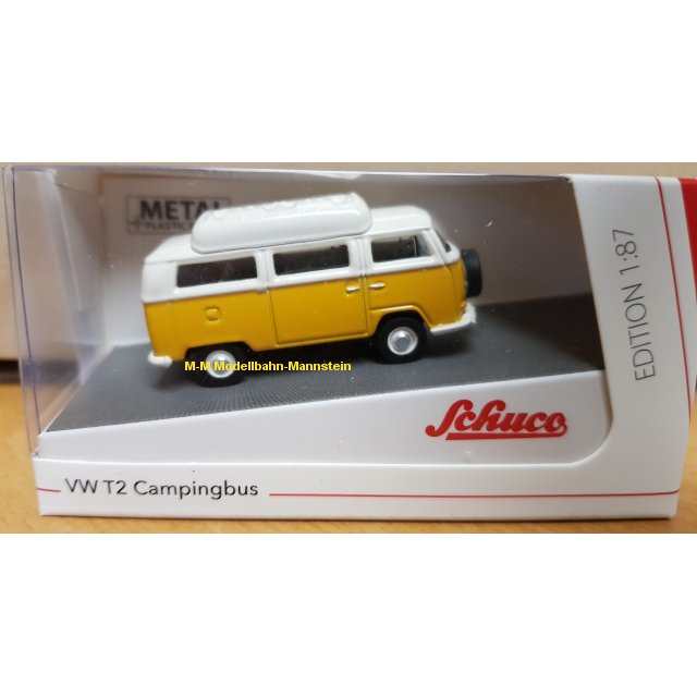 VW T2a Camper, gelb/weiß 1:87 - 01